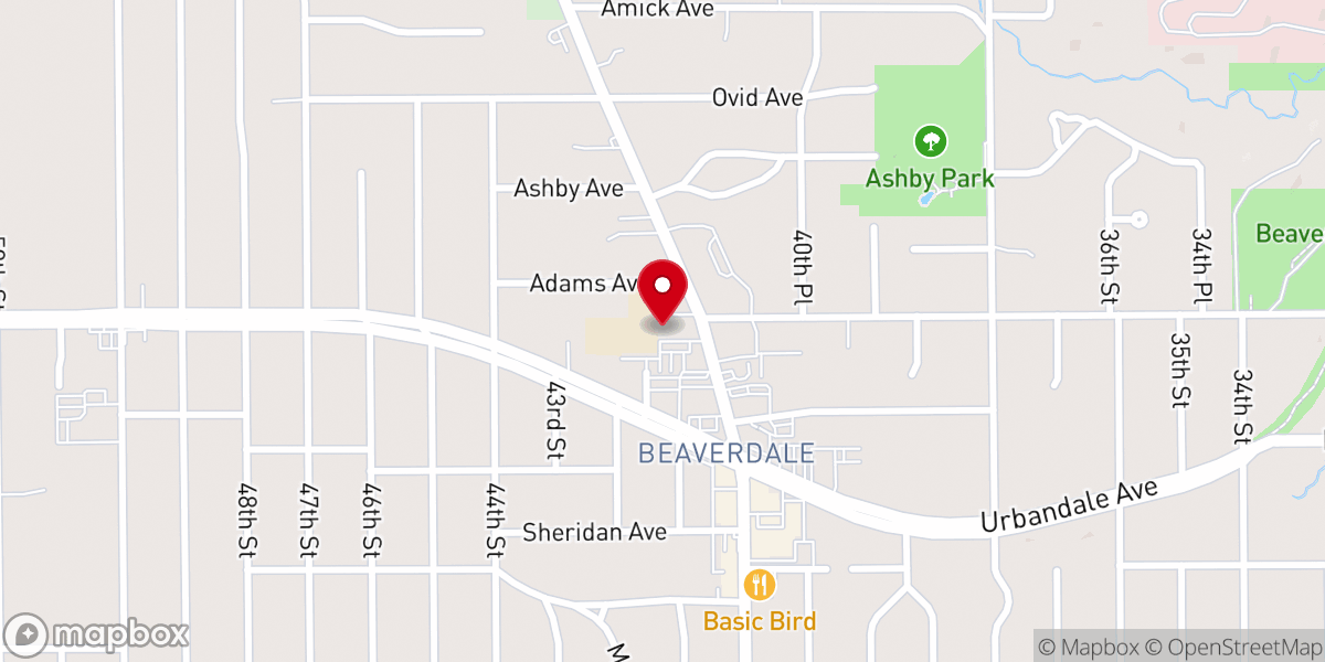Map showing location of Holy Trinity Catholic Church & School