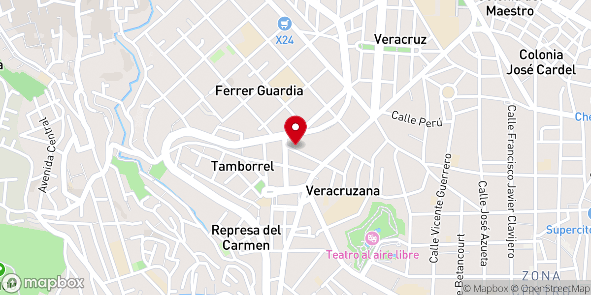 Map showing location of Iglesia Metodista de México El Espíritu Santo