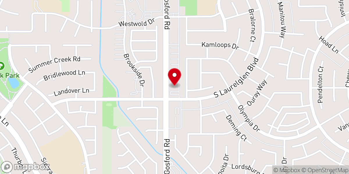 Map showing location of Crossway Baptist Church