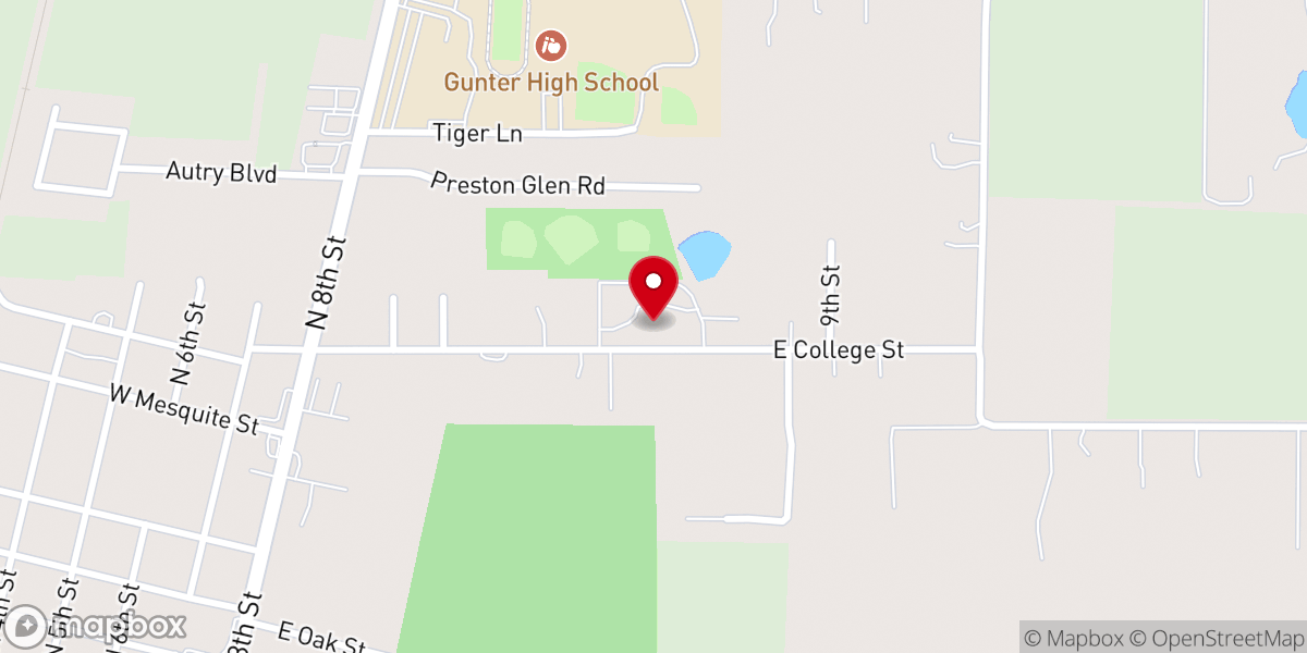 Map showing location of College Hill Church of Christ