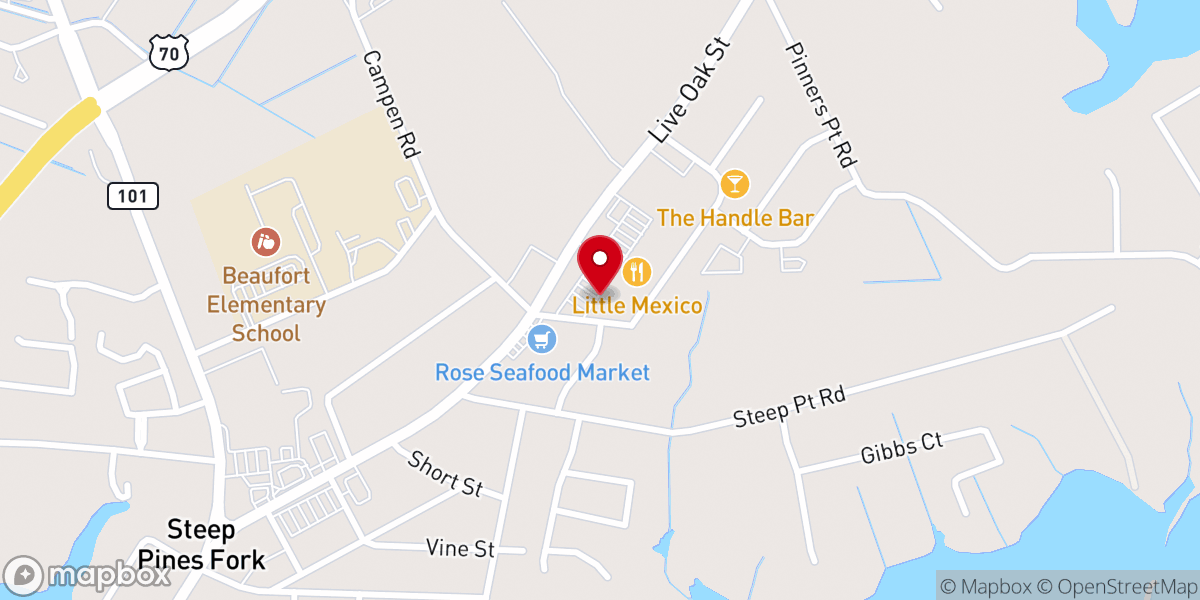 Map showing location of Loaves & Fishes Thrift Shop
