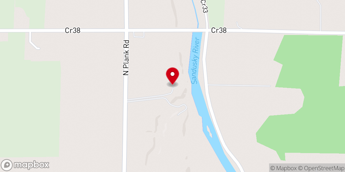 Map showing location of Winterberry Farm