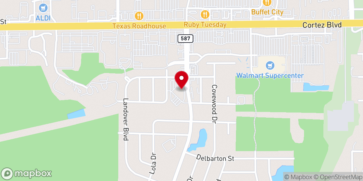 Map showing location of Mariner United Methodist Church