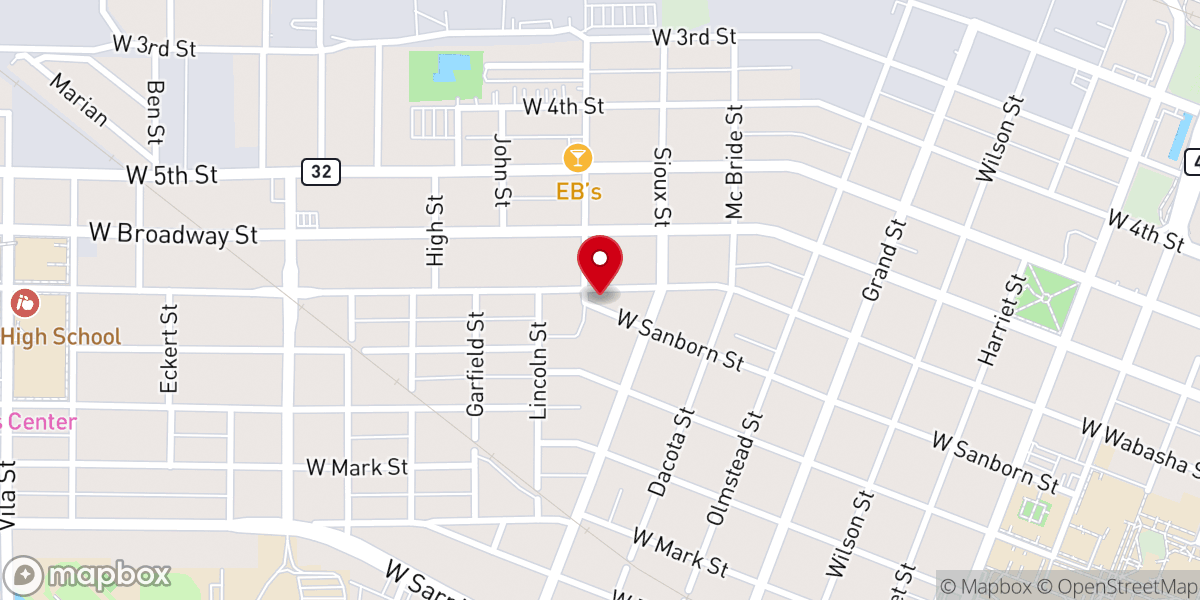 Map showing location of Winona Seventh-day Adventist Church