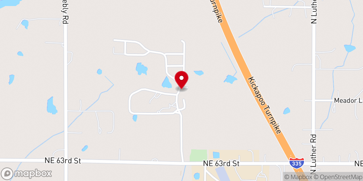 Map showing location of Summit Ridge Village