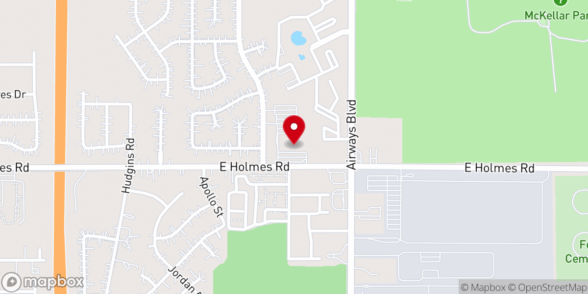 Map showing location of St Paul Baptist Church