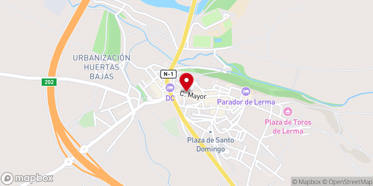 Map showing location of Ermita de la Piedad