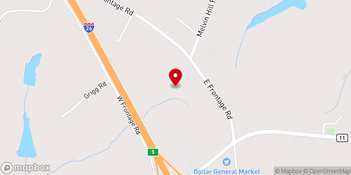 Map showing location of Church of Living Water