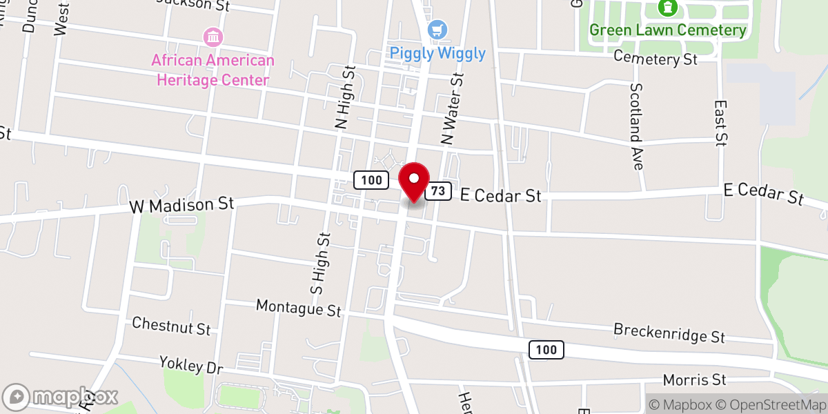 Map showing location of Simpson Baptist Association