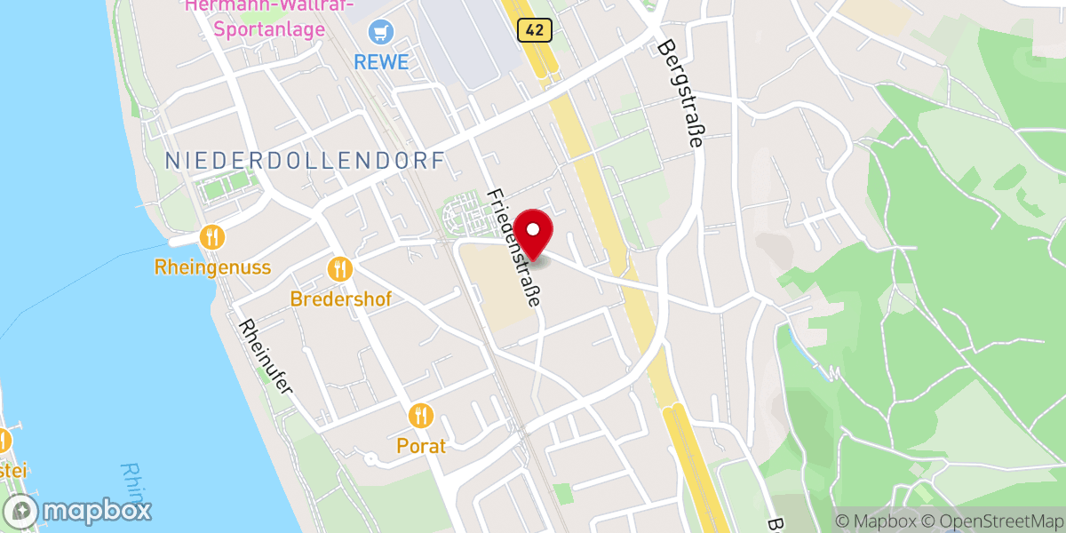 Map showing location of Evangelisches Gemeindezentrum Dollendorf