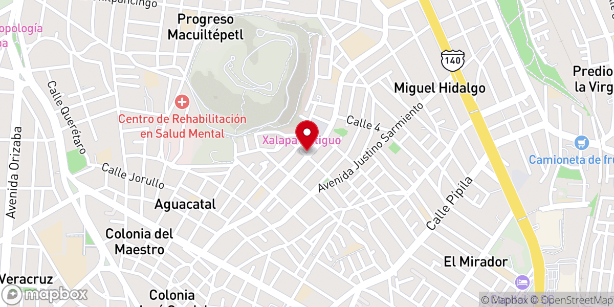 Map showing location of Rectoría de Nuestra Señora del Carmen