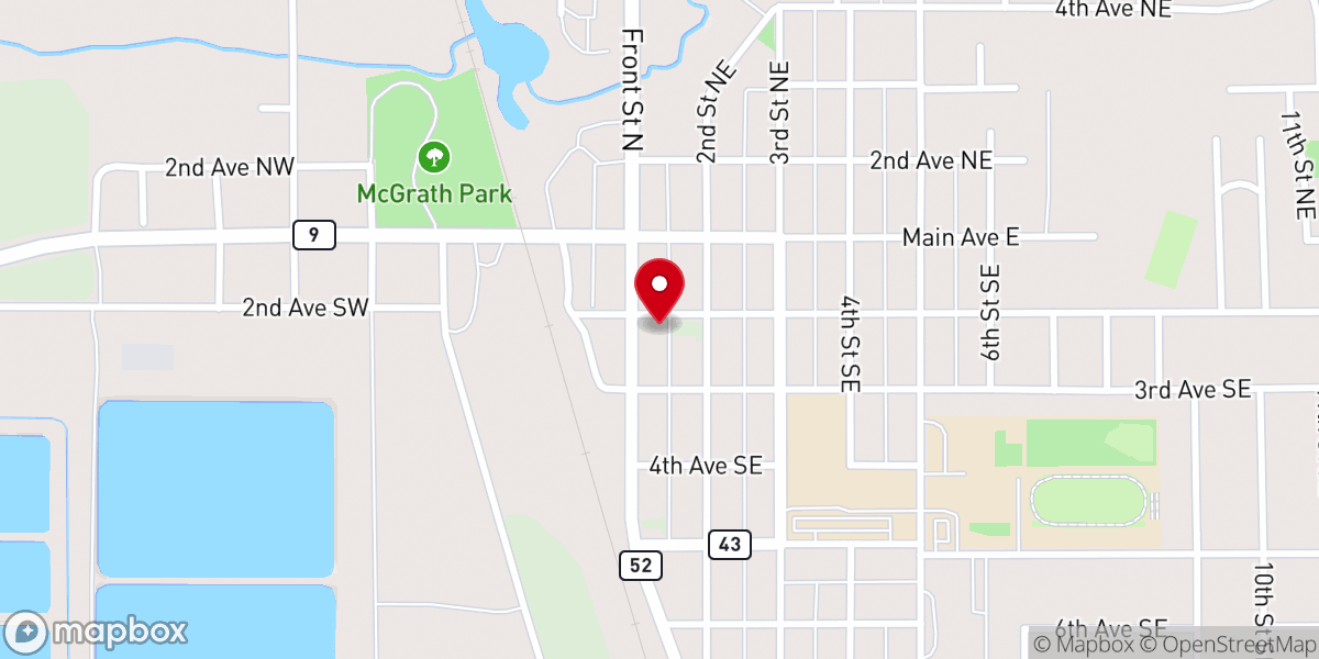 Map showing location of Hosanna Fellowship