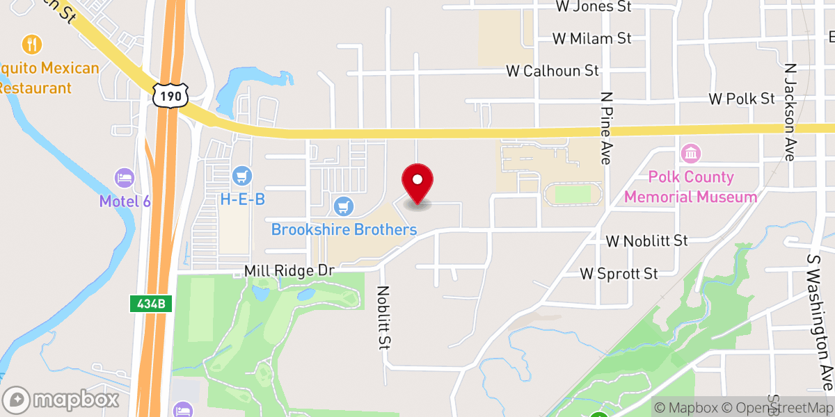 Map showing location of Pine Hills