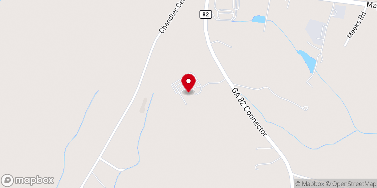 Map showing location of Maysville Baptist Church - Food Distribution Center