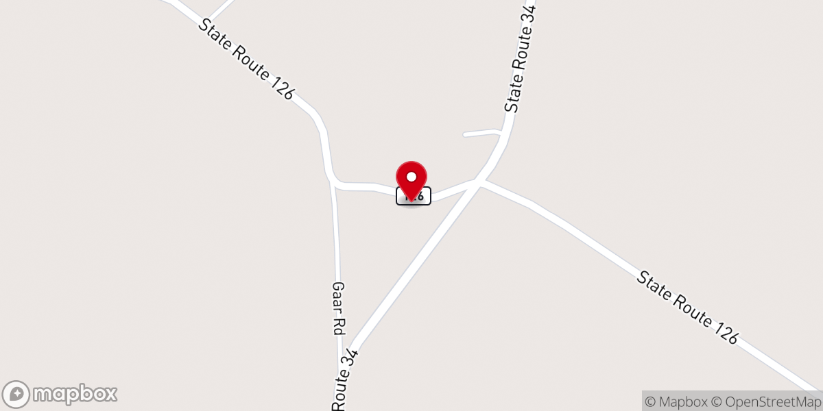 Map showing location of New Hope United Methodist Church