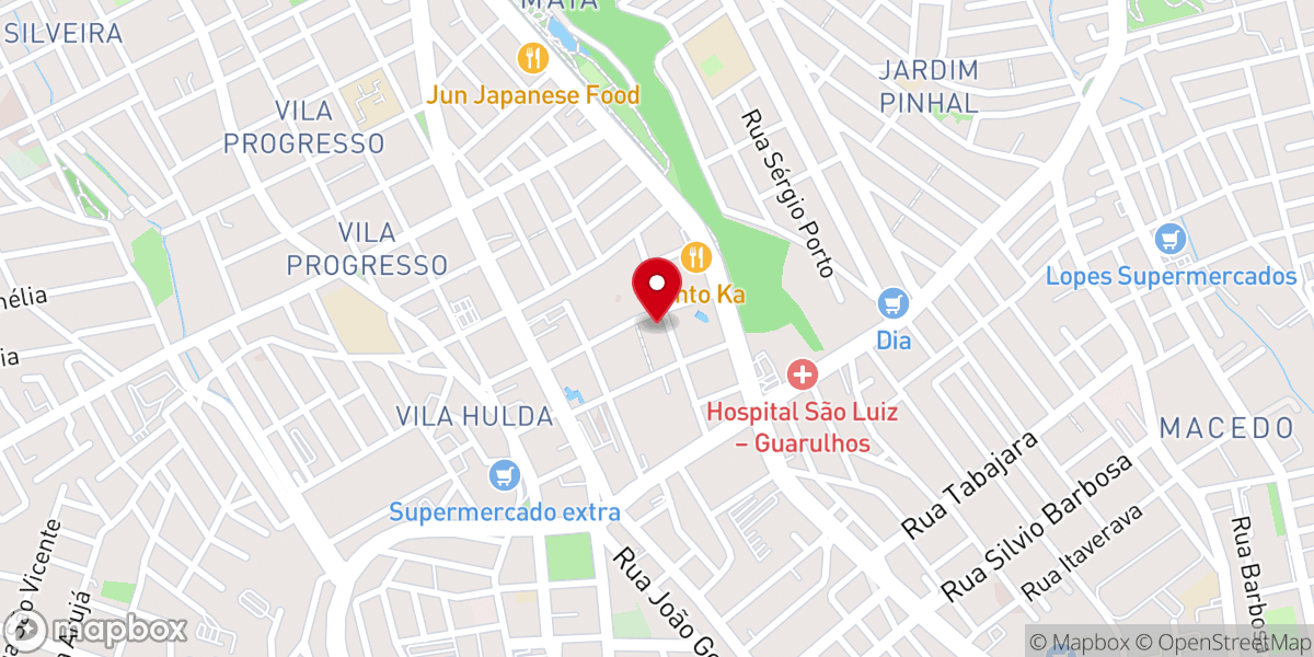 Map showing location of Impacto Church