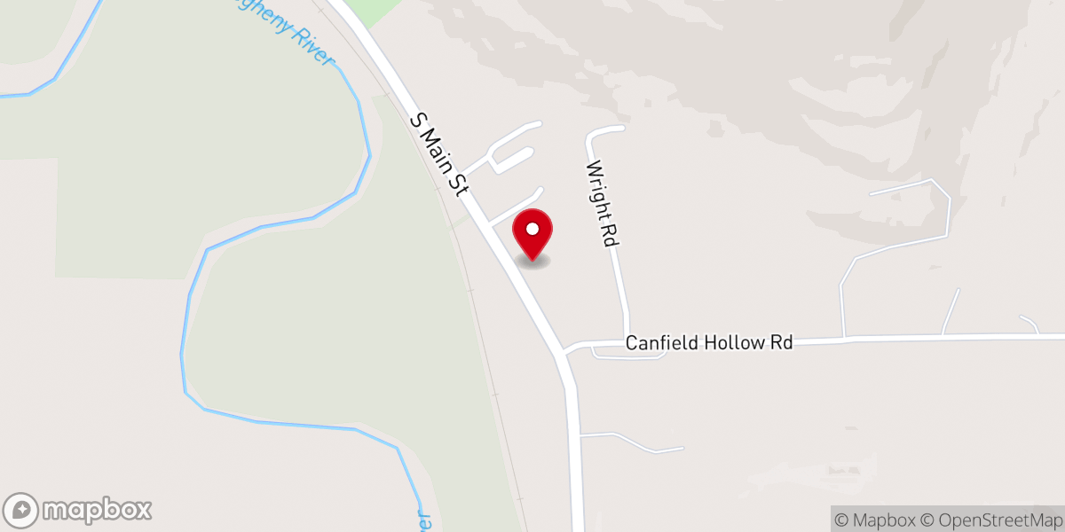 Map showing location of United Methodist Church