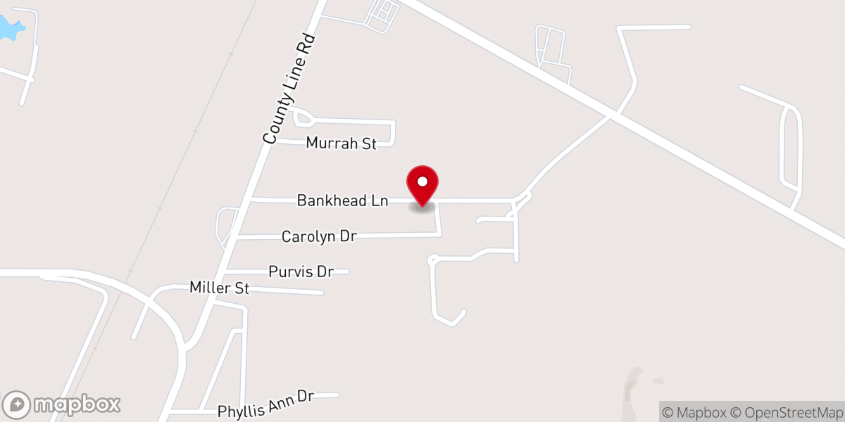 Map showing location of New Life Church Crystal Springs
