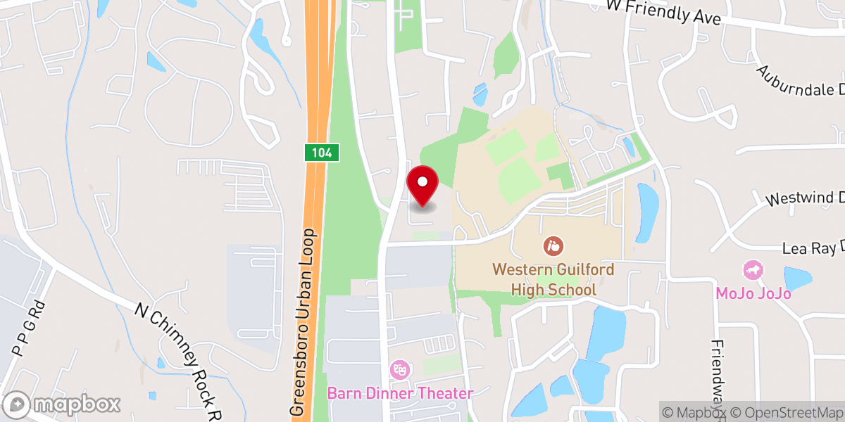 Map showing location of Korean First Presbyterian Church