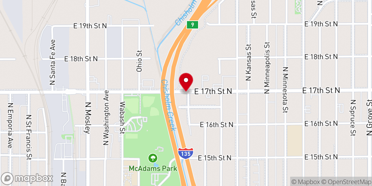 Map showing location of Tabernacle Church of God in Christ