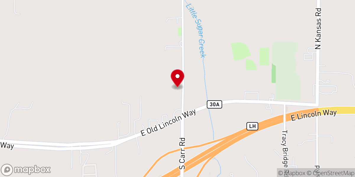 Map showing location of Grace Baptist Church