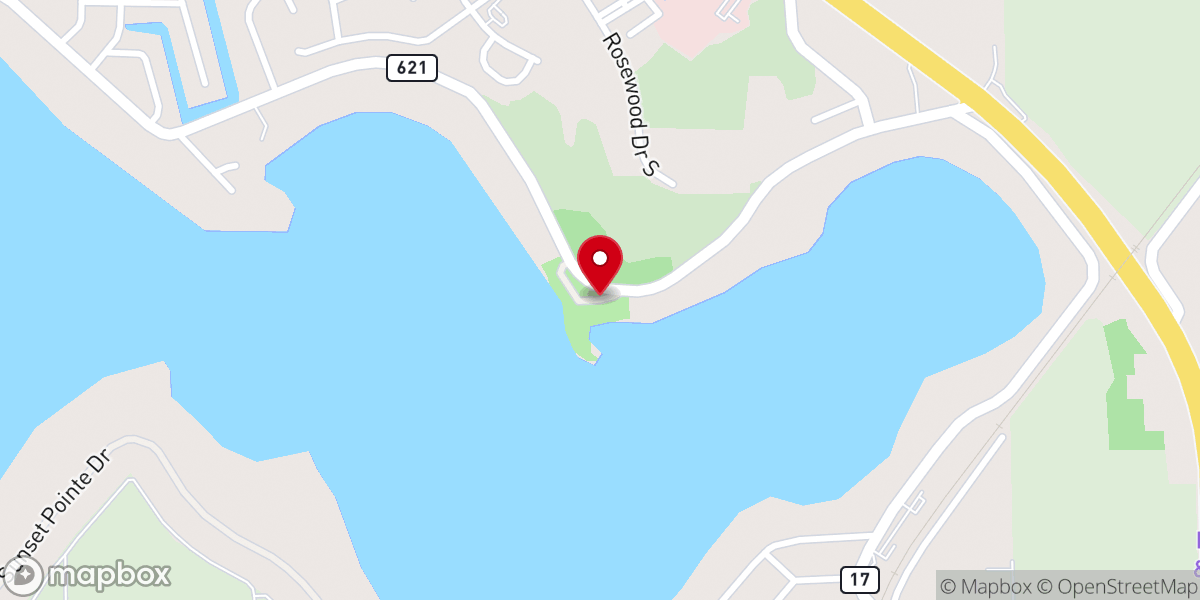 Map showing location of H.L. Bishop Park