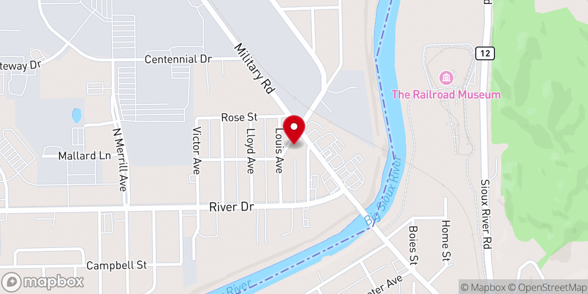 Map showing location of Freedom Church