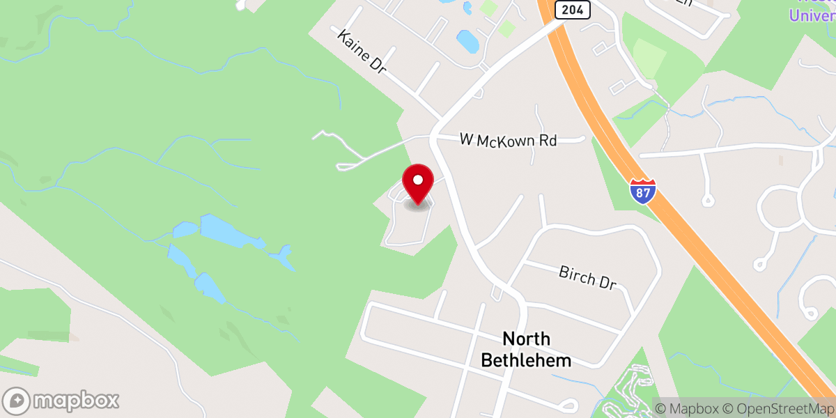 Map showing location of Redeemer Church - Albany Campus