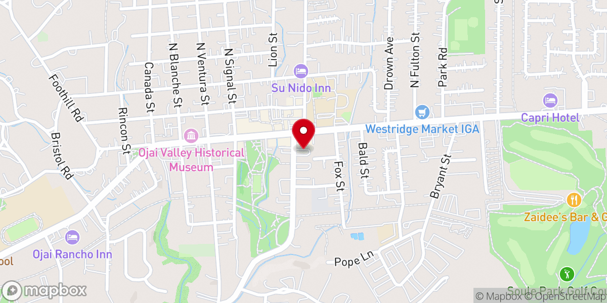 Map showing location of Help of Ojai