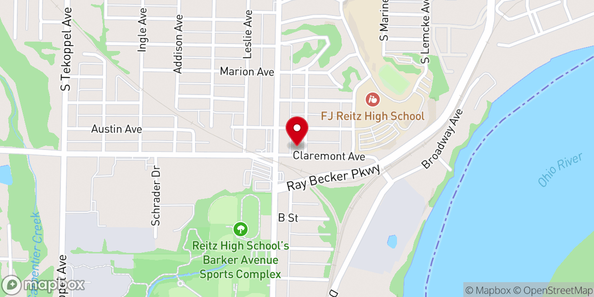 Map showing location of Forest Hills Wesleyan Church