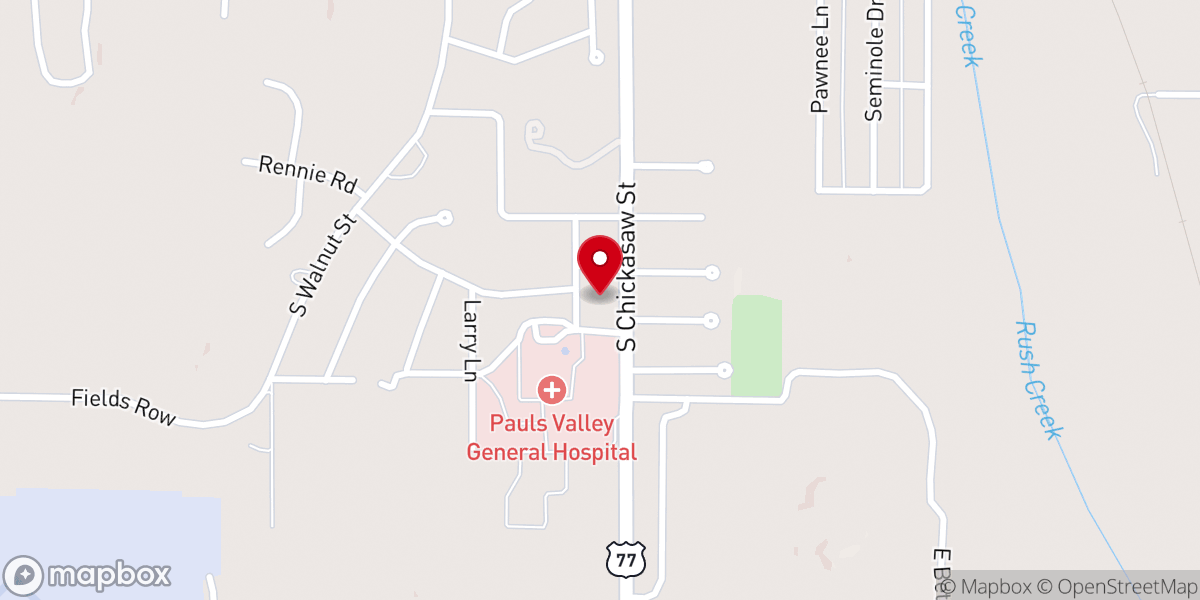 Map showing location of New Testament Baptist Church