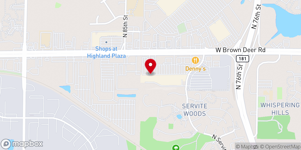 Map showing location of The Life Center MKE