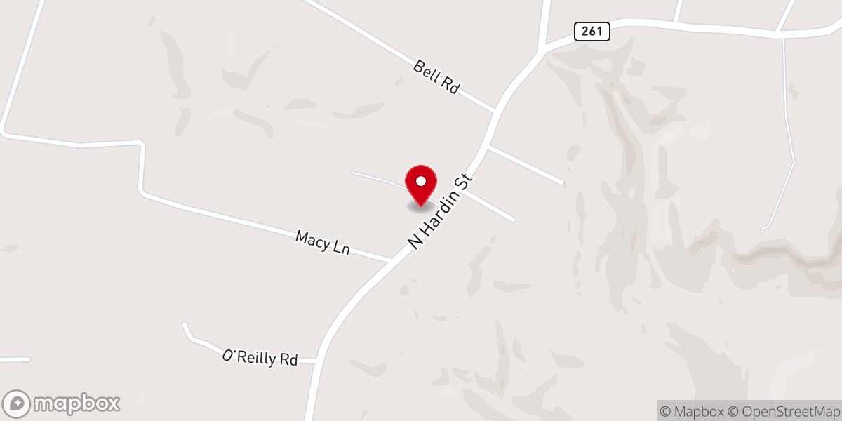 Map showing location of Friendship Baptist Church