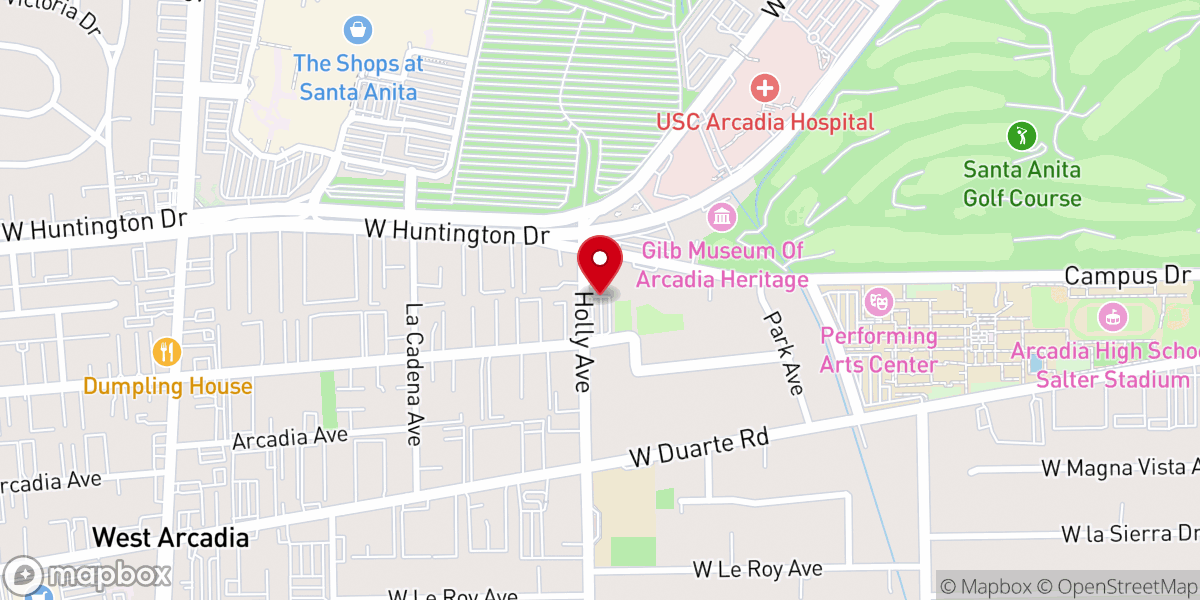 Map showing location of Holy Angels Catholic Church
