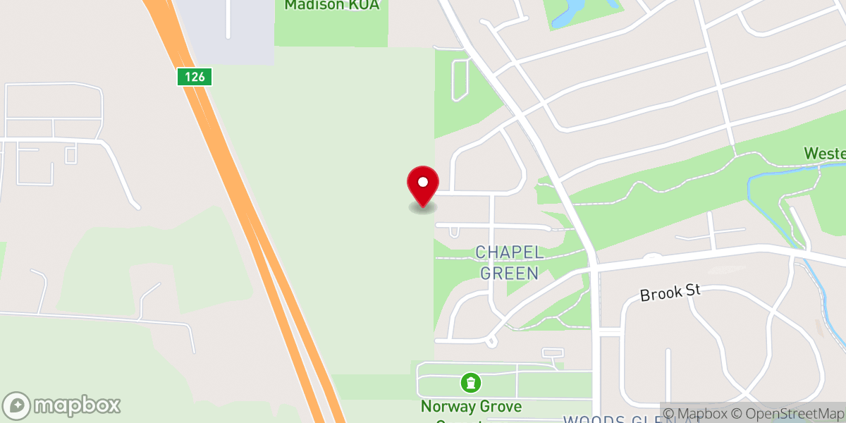 Map showing location of Chapel Green by Veridian Homes