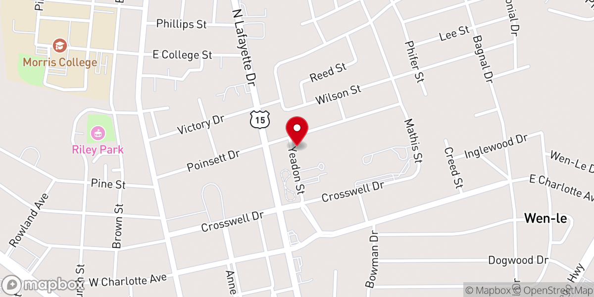 Map showing location of St John's Church
