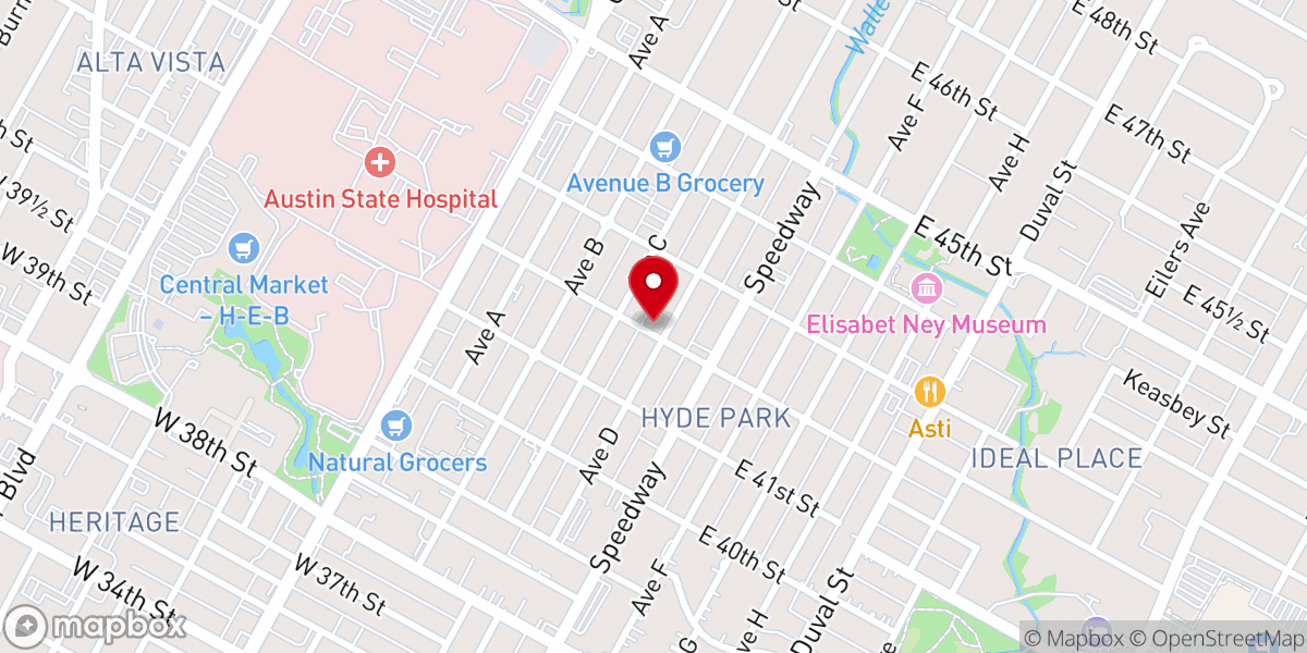 Map showing location of First Spiritualist Church