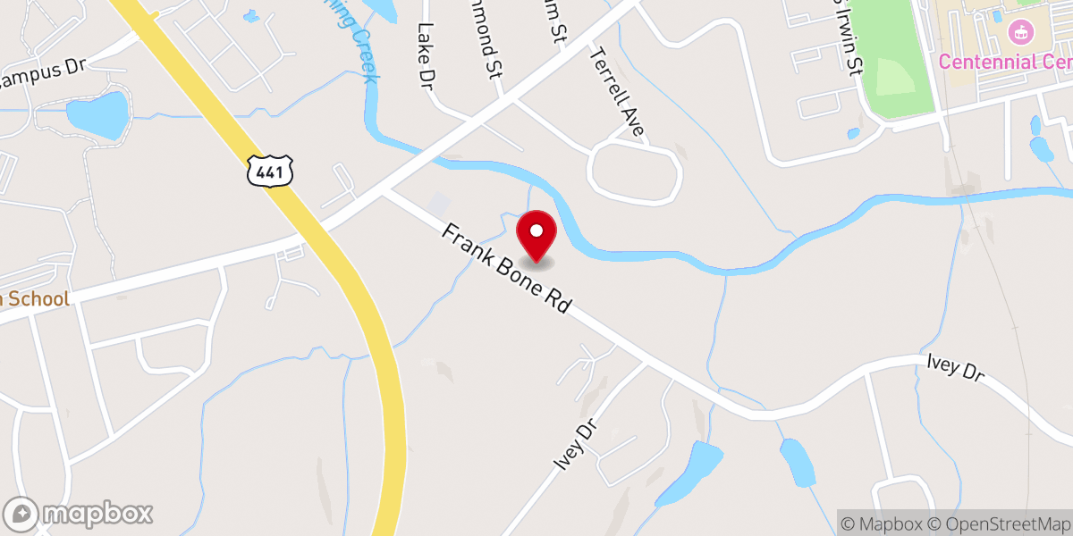 Map showing location of Christ Temple of Refuge