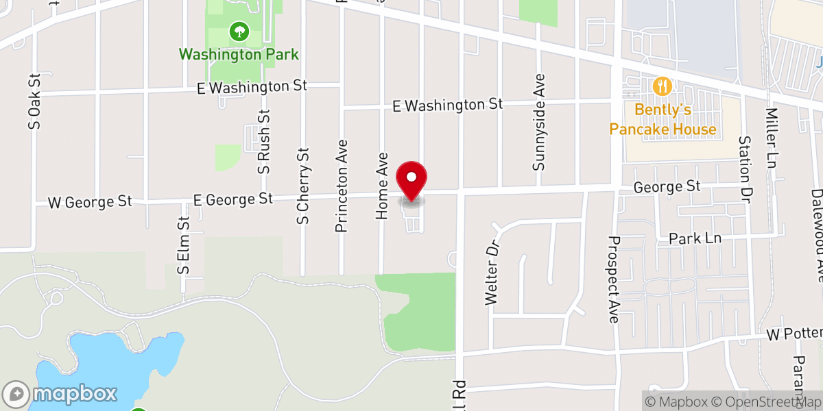 Map showing location of The Orchard Itasca