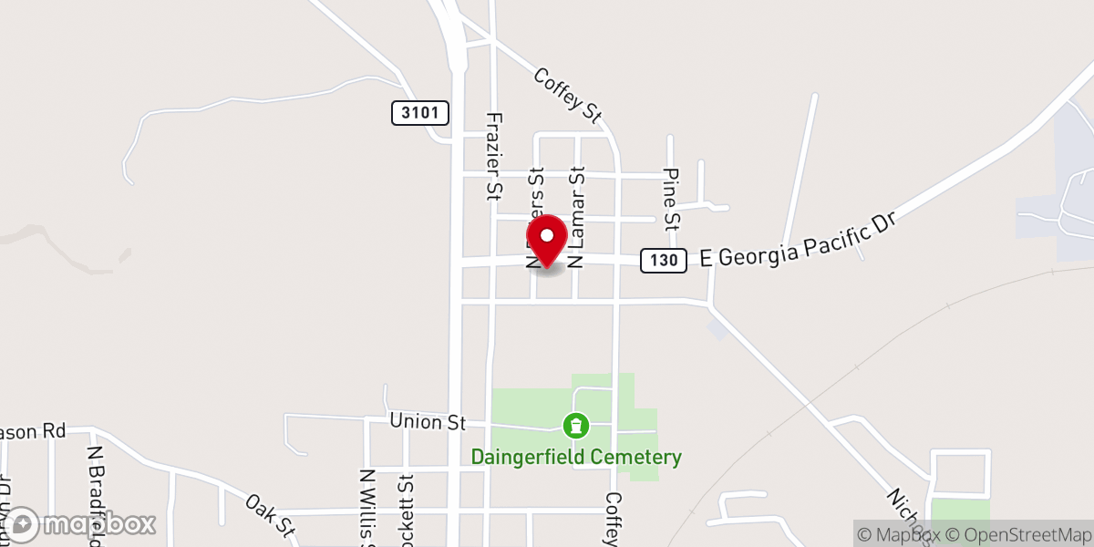 Map showing location of Wallick Chapel Christian Church