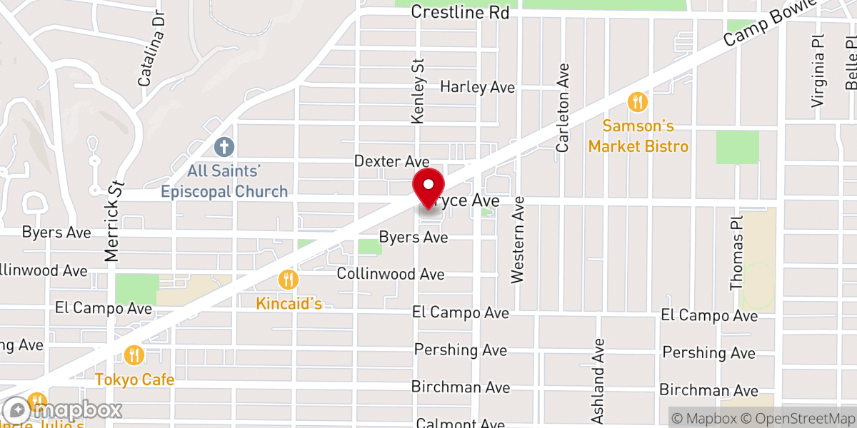 Map showing location of Arlington Heights Christian