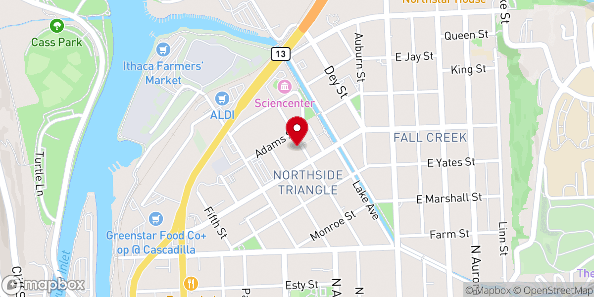 Map showing location of Baptized Church Food Pantry - Food Distribution Center
