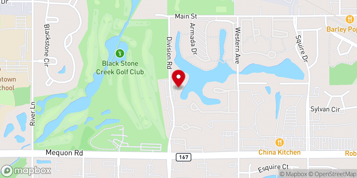Map showing location of River's Cove