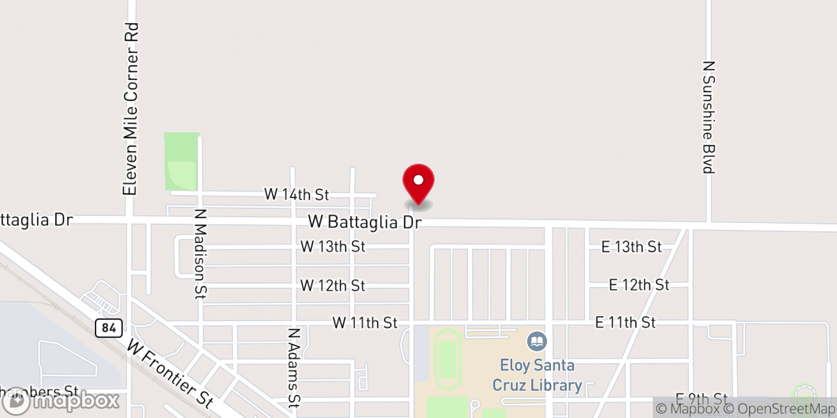 Map showing location of Beacon of Hope