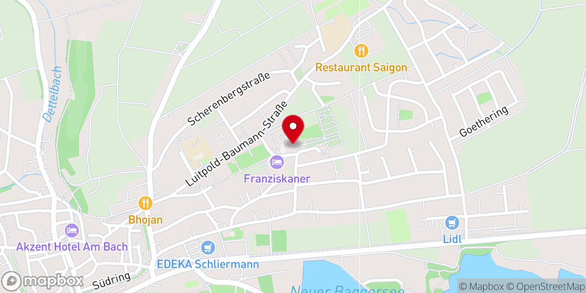 Map showing location of Wallfahrtskirche Maria im Sand