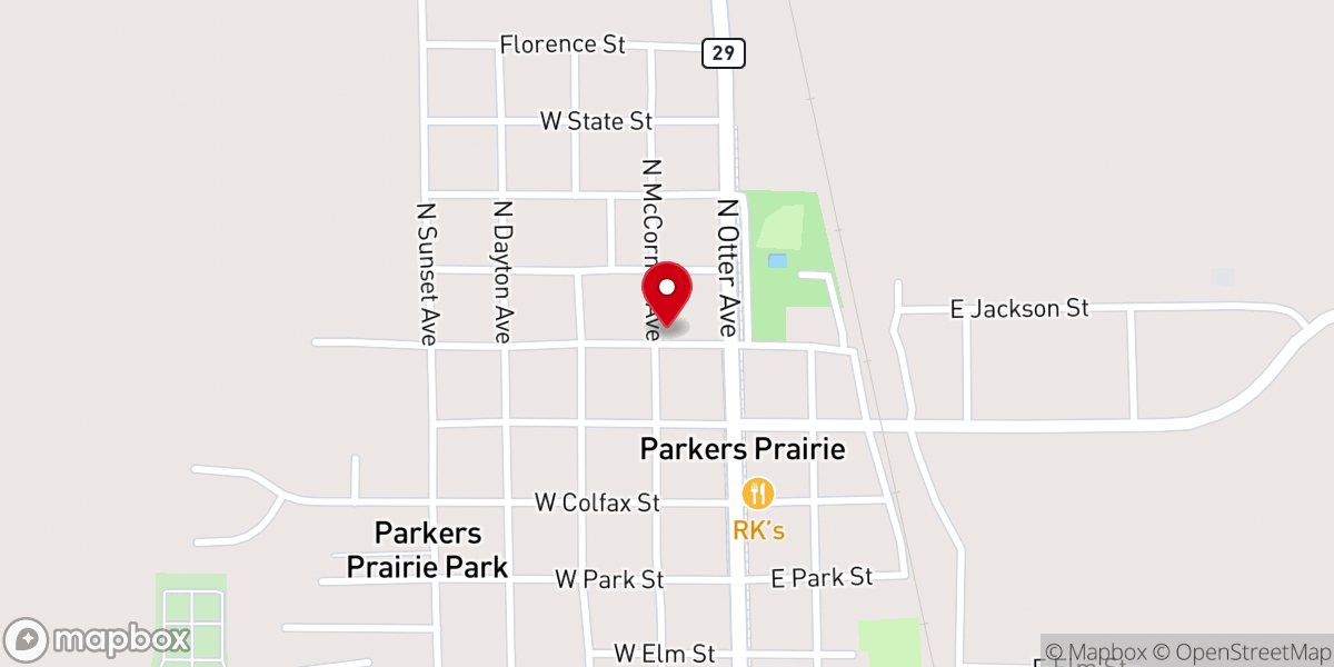 Map showing location of Immanuel Lutheran Church Vicar