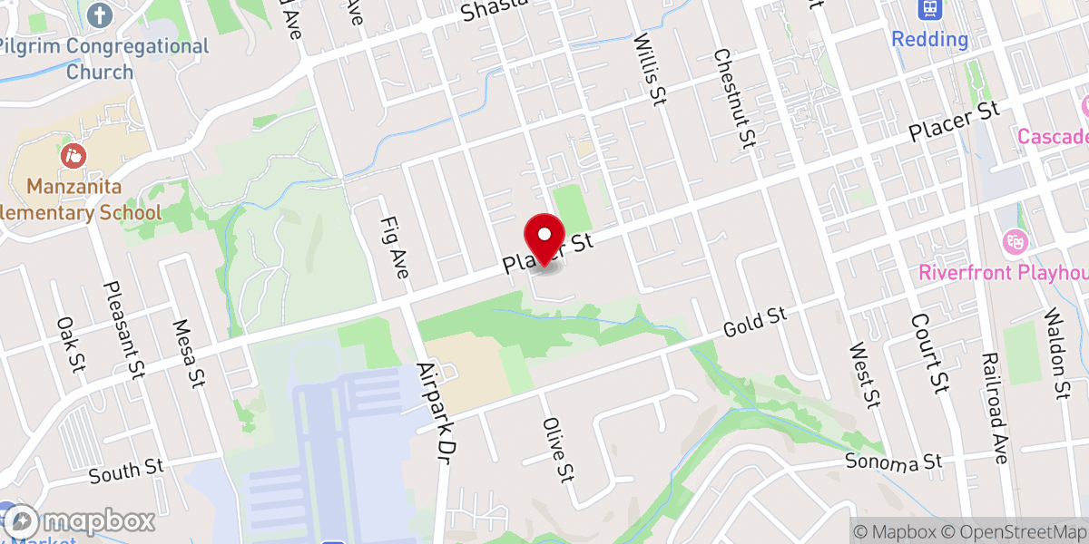 Map showing location of First Presbyterian Church