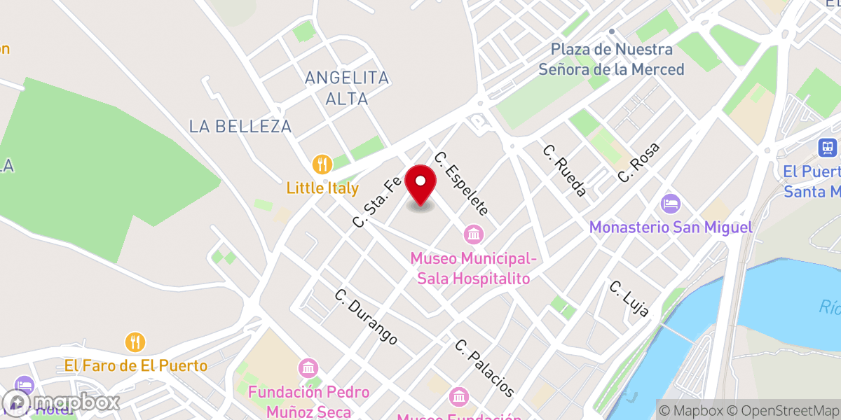 Map showing location of Asamblea Cristiana
