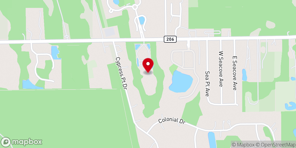 Map showing location of Crescent Beach Baptist Church