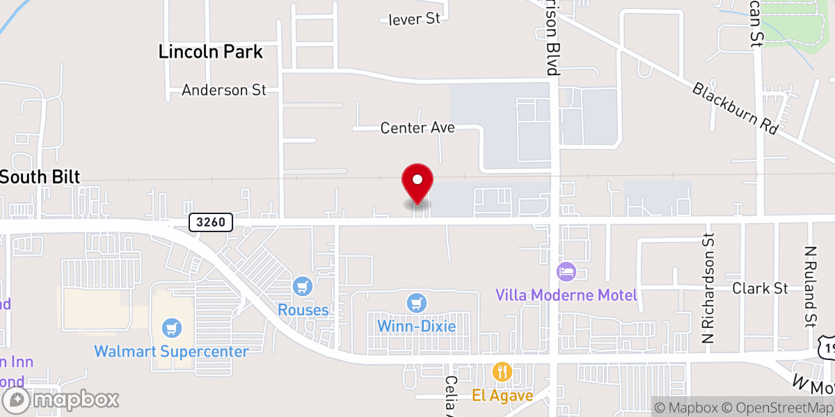 Map showing location of Greater Rosehill Westside